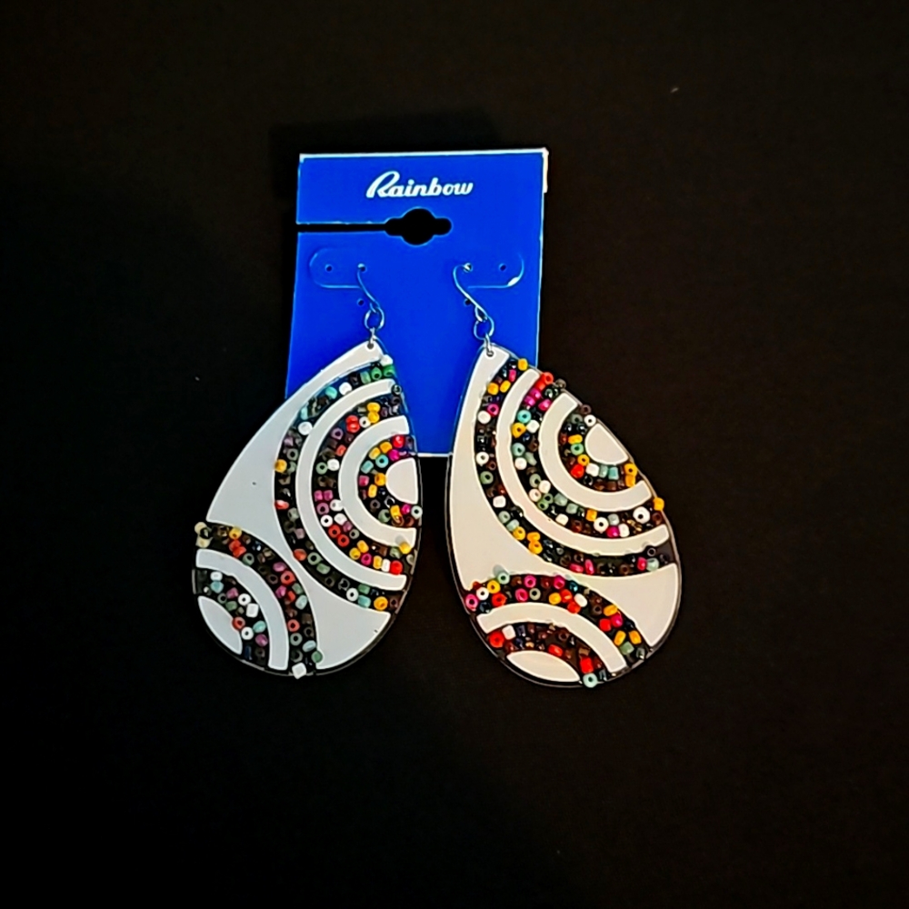 Multi Colored Acrylic Earrings